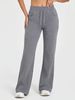 Gray Micro-bell-shaped Casual Pants For Spring And Autumn Featuring Drape And Versatility._ecoleips.com