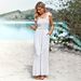 Real Shot Of Women's Clothing On : 2023 Spring/Summer Elegant Casual Solid Color High-waisted_ecoleips.com