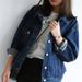 "Korean Style Denim Jacket For Women – Slim Fit Long Sleeve Lightweight Coat, Casual & Streetwear Outerwear"_ecoleips.com