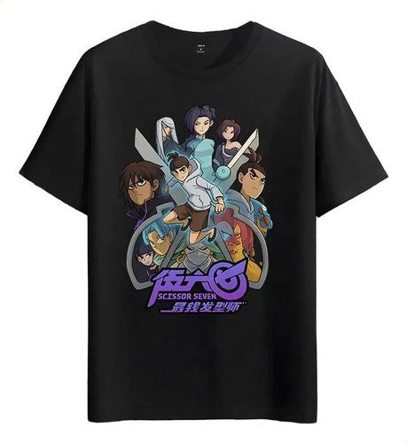 Women's T-Shirts Tshirt Muscle Freaks Anime Scissor Seven Estilo Graphic Tee_ecoleips.com
