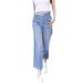 Dark Blue Straight-leg Jeans Women, New Autumn Style, Plus Size, High-waisted, Loose Fit, Slimming For Pear-shaped Body,_ecoleips.com
