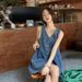K Cowboy Shoulder Strap Dress, Female Design Sense, Niche, Slimming, Sleeveless Camisole Vest Skirt, Short Skirt_ecoleips.com