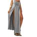 Trendy Women's Hot Sexy High-Waisted Skirt With Front Opening Long Floor-Length Dress_ecoleips.com
