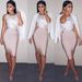 Verve Hot Style Multicolor Sexy Bodycon Bandage Midi Skirt Fashionable Elegant Knee-Length All-Season Versatile Shirt_ecoleips.com