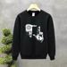 FW25 Matching Couple Cotton Crew Neck Sweatshirt - His & Hers_ecoleips.com