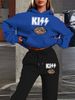 Women's Autumn And Winter Casual Fashion KISS Leopard Print Lip Print Thick Velvet Warm Hooded Sweatshirt+sports Pants Set-718_ecoleips.com