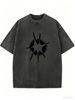 Vintage Distressed Oversized Tee, Unisex Streetwear Inspired Casual T-Shirt For Men & Women_ecoleips.com