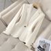 Women's Clothing 2026 Black Small Suit Jacket Female Spring And Autumn Temperament Fashion All Match Leisure Commuting Ladies Work Clothes_ecoleips.com