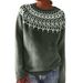 Aria Basics Aria Basics In Stock European And American New Style For Women Hot Sale Round Neck Color Block Loose Fashion Pullover_ecoleips.com