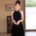 Stunning Evening Dress 2026 New Model In Black, High-end, Light Luxury, Niche, Classy, Slimming, Suitable For Hostesses_ecoleips.com