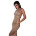 European And American Style 2024 Summer New Women's Sexy Backless Slim Fit Long Solid Color Split Strap Dress For Women_ecoleips.com