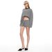 European American Fashion Casual Striped Long-sleeve Top And Shorts Women, Vintage Lazy Style, Low-waisted Slimming_ecoleips.com