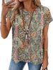 LOMON Womens Summer Tops Short Sleeve Shirts Cap Sleeve Tops Crew Neck Cute Trendy Tunic Blouses Dressy Casual Outfits 2026_ecoleips.com