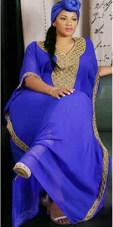 Women's Clothing Chiffon Robe Clothing Ethnic Style Skirt Large Size Solid Color Robe_ecoleips.com
