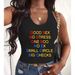 Women's Clothing American Style Tank Top Sports Vest Casual Elegant Fashion Polyester Tees For Spring/Autumn Summer_ecoleips.com