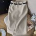 High-End Stylish Midi Skirt for Women Sexy Fitted Bodycon Skirt Spring Summer Autumn Collection_ecoleips.com