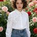 Women's Clothing Women's French-Inspired Oversized Lapel Blouse With 3D Butterfly Detail Light Luxury Style_ecoleips.com