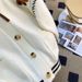 Women's Clothing Bear Sweater Cardigan Women's Jacket Autumn And Winter New Style Drawstring Lazy Style Pocket Knitted Outer Top_ecoleips.com