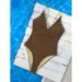 2026 New Polka Dot Spaghetti Strap One-Piece Swimsuit, Slimming Sexy Bikini, Vacation Beach Hot Spring Swimwear For Women_ecoleips.com