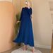 Verve 2025 Spring/Summer New Muslim Fashion Casual Long Sleeve Shirt And Skirt Set_ecoleips.com
