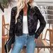 Aria Basics 2025 Autumn Winter New Elegant Women's Jacquard Lace Sheer Zipper Short Jacket Coat_ecoleips.com