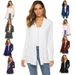 Women's Oversized V-Neck Modal Knit Cardigan Long Sleeve Duster Coat Lightweight Layering Essential for Work And Weekend in 8 Colors_ecoleips.com