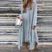 Women's Clothing Cotton And Linen Fashion Casual Long Sleeved Shirt Long Dress_ecoleips.com