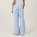 HEZIOWYUN Women's Y2K Loungewear Summer Baggy Long Pants Button Elastic Low Waist Wide Leg Loose Plaid/Striped Sleep Trousers_ecoleips.com