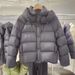 Women's Short Puffer Jacket With Hood - Oversized Cloud-Like Winter Coat, Lightweight Quilted Polyester, Warm & Stylish Streetwear For Cold Days_ecoleips.com