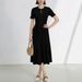 Women's Clothing Women's Style Knit Dress High End Hollowed Out Lace Sleeve Slim Fit Slit For Formal & Casual For Women_ecoleips.com
