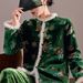 girl Winter National New Chinese High-end Rayon Mink Fur Design Light Coat Cotton Jacket For Women ZX Style MY051_ecoleips.com