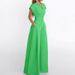 K New Women's Fashionable And Elegant V-neck Solid Color Slim Fit Wide Leg Jumpsuit_ecoleips.com