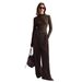 European American Cross-border 2026 Spring New Asymmetrical Half-high Collar Slim-fit Top Women, Suitable For Daily Wear_ecoleips.com