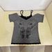 Women's Slim Fit Short Sleeve T-Shirt Geometric Pattern Rhinestone Faux Two Piece Summer Fashion Top Dark Color European American Style_ecoleips.com