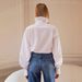 Women's Clothing Diagonal Placket Stand Collar Ruffle Shirt Style Spring Summer New Fashion Design_ecoleips.com