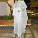 LY01 Women's Muslim Clothing Abaya Solid Color Rhinestone Shawl Two-Piece Set Long Robe_ecoleips.com