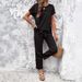 European American Women's Clothing Shein Foreign Trade 2024 Spring/Summer Elegant Casual Short-Sleeve Top And_ecoleips.com