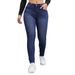 Women's Clothing Women's Fleece Lined Skinny Jeans Autumn Winter Elastic High Waist Slim Fit Denim Pants For Formal & Casual_ecoleips.com