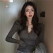 Slim Fitting Long Sleeved Top for Women Trendy 2021 Style Perfect for Layering And Creating a Flattering Look_ecoleips.com