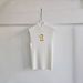 Women's French Retro Hollow Stand Collar Sleeveless Knitted Vest Sexy Slim Fit Metal Buckle Keyhole Design Top_ecoleips.com