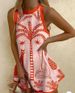 Women's Clothing Printed Linen Sleeveless Skirt Dress_ecoleips.com