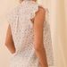Ins2026 New Product Women's Printed Small Floral Lace Splicing Small Flying Sleeve Shirt Top_ecoleips.com