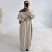 Loriya 2024 Dubai Turkey Autumn Winter Thick Knitted Dress Robe Two-Piece Set LR906+LR907_ecoleips.com