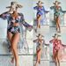 Women’s Clothing new sexy high end fashion multi color printed three piece bikini BIKINI women's swimsuit_ecoleips.com