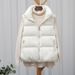 Aria Basics Off-Season Autumn Winter New Down Cotton Vest For Women, Short Style, Student Korean Version, Loose Fit, Outerwear Vest,_ecoleips.com