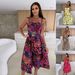 Women's Clothing Camisole Dress With Built-In Bra – Stylish This Summer Printed Waist Cinching & Button Front Design_ecoleips.com
