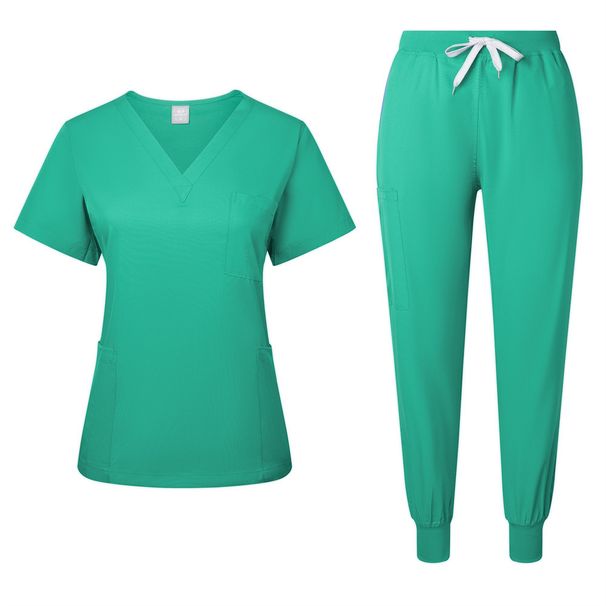 Work Wear Work Uniforms Beauty SPA Pet Hospital Dental Operating Room Wash Clothes Split Suit_ecoleips.com