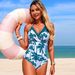 Women's One-Piece Swimsuit High Elasticity Quick-Dry Floral Print Beach Swimwear For Women_ecoleips.com