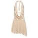 Women's Clothing Halter Neck Backless Dress Sexy Irregular Fit Spring/Autumn Summer Solid Color Deep V Neck_ecoleips.com