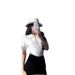 Women's Clothing White T-Shirt For Women New Style Slim Fit Unique Design Versatile Top Short Sleeve Polo Shirt Knitwear Summer_ecoleips.com
